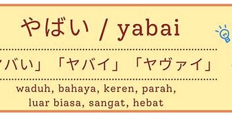Yabai bahasa jepang populer indonesia